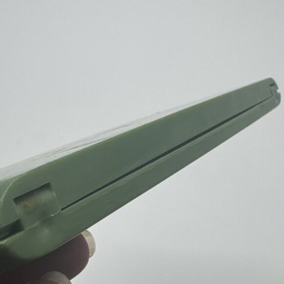 VTG Deltah Jewelry Presentation Box Green Celluloid Vanity Jadite Braun-Crystal - Picture 7 of 7